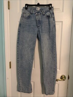 Princess Polly Light Blue Washed Denim Jeans